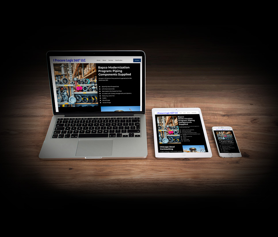 Website of I Procure Logic 360 developed by Gene Macron Media Interactive